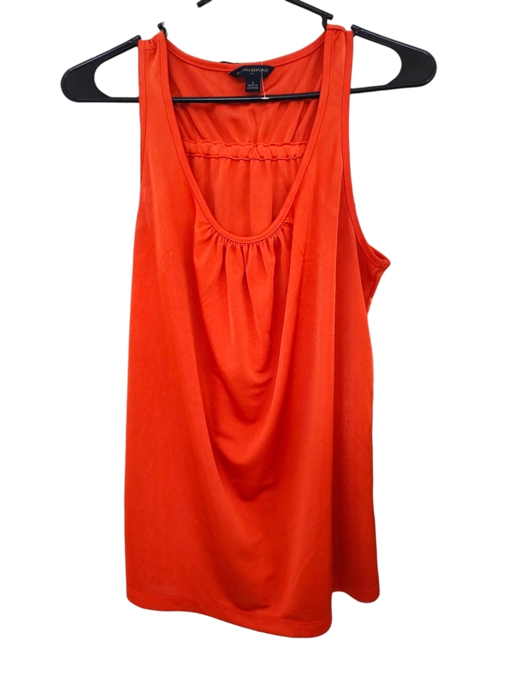 New Banana Republic Orange Draped Scoop Neck Tank, S